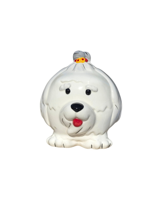 Wells Fargo 2018 Year of the Dog Ceramic Coin Bank Chinese New Year Shih Tzu Mal